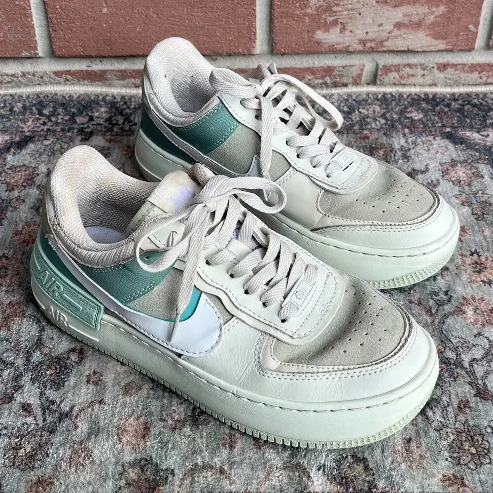 Nike Air Force 1 AF1 Shadow Spruce Aura Pistachio Frost / Womens 8 / CW2655-001